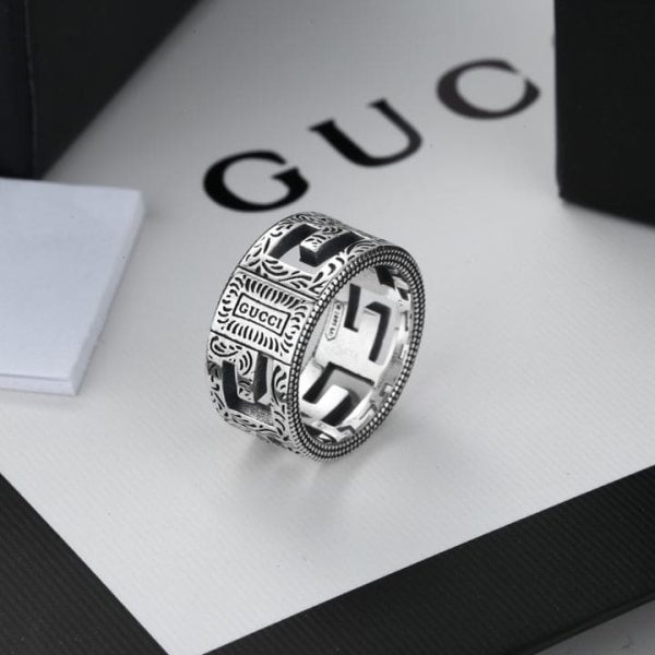 Double G Square G 10mm Ring - 图片 3