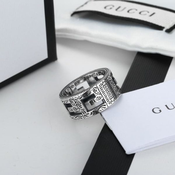 Double G Square G 10mm Ring - 图片 2