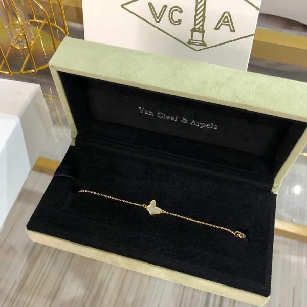 18K Lucky Alhambra Butterfly Pendant Bracelet - 图片 3