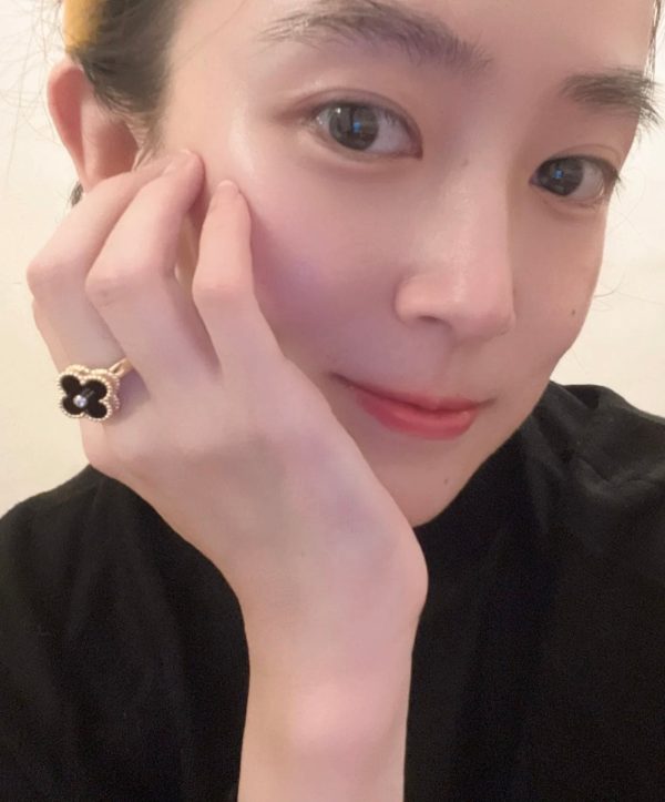 18K Vintage Alhambra Black Ring - 图片 7