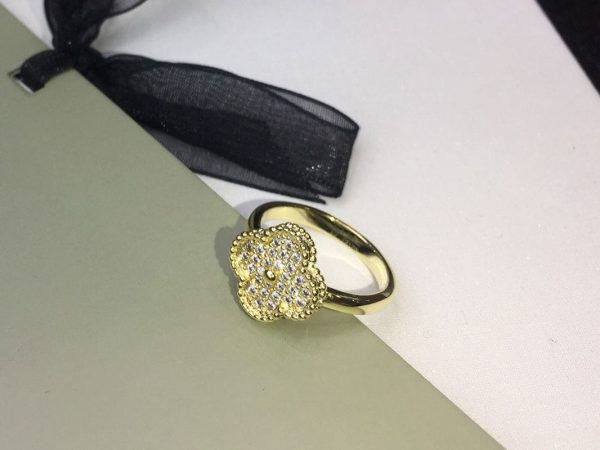 18K Vintage Alhambra Diamonds Ring - 图片 4