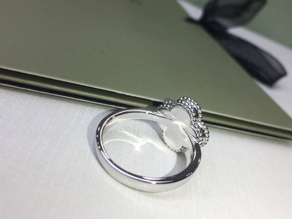 18K Vintage Alhambra Diamonds Ring - 图片 4