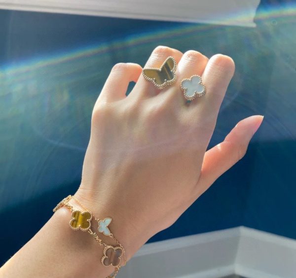 18K Lucky Alhambra Between the Finger Ring - 图片 5