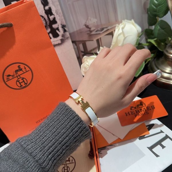 18K White Clic H Bracelet - 图片 3