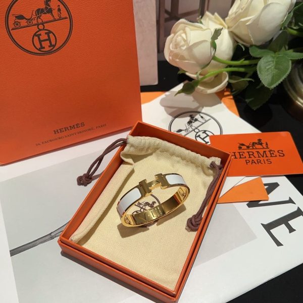 18K White Clic H Bracelet - 图片 2