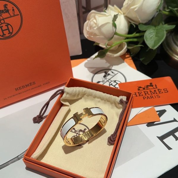 18K White Clic H Bracelet - 图片 4