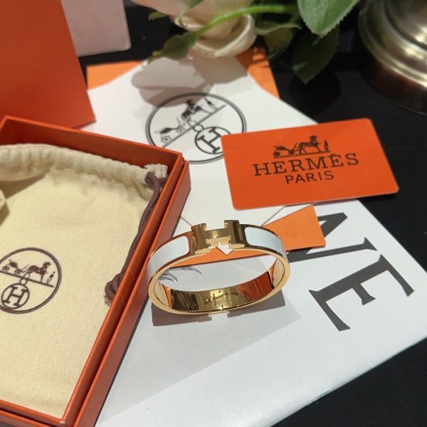 18K White Clic H Bracelet - 图片 5