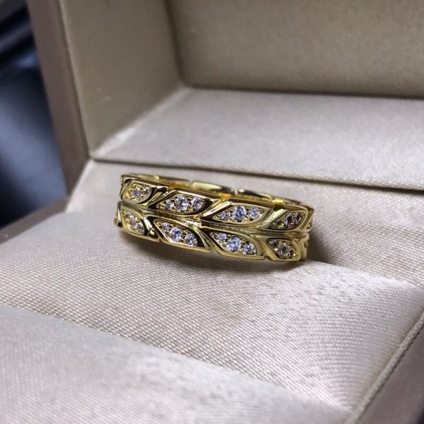 18K Yellow Gold Victoria Vine  Ring - 图片 4