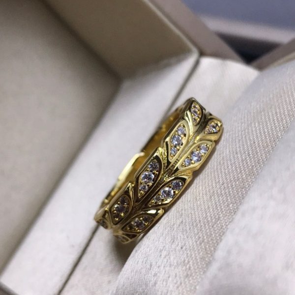 18K Yellow Gold Victoria Vine  Ring - 图片 2