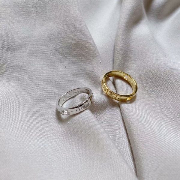 18K Double G White Gold Ring - 图片 11