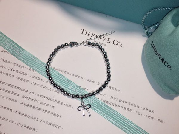 18K T Bow Charm Bead Bracelet - 图片 9