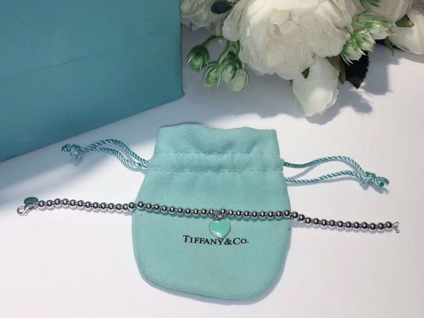 18K Return to Tiffany Blue Heart Tag Bead Bracelet - 图片 14