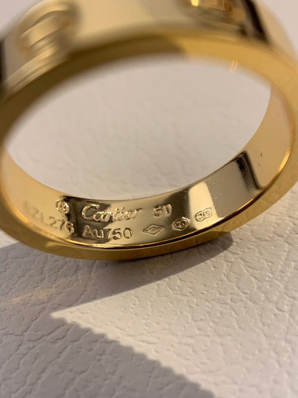 18K Love Wedding 4mm Ring - 图片 9