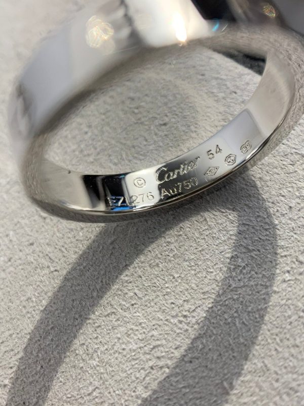 18K Love Wedding 4mm Ring - 图片 4