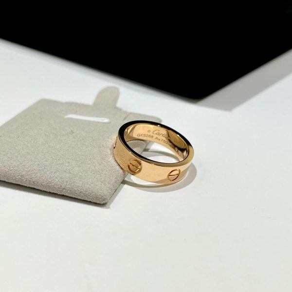 18K Love Wedding 6mm  Ring - 图片 2