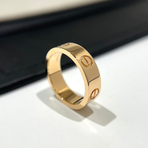 18K Love Wedding 6mm  Ring - 图片 3