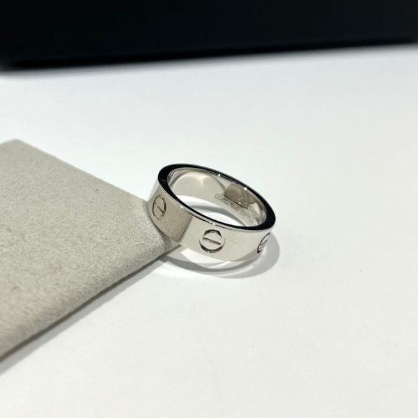 18K Love Wedding 6mm  Ring - 图片 4
