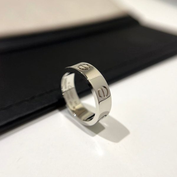 18K Love Wedding 6mm  Ring - 图片 5