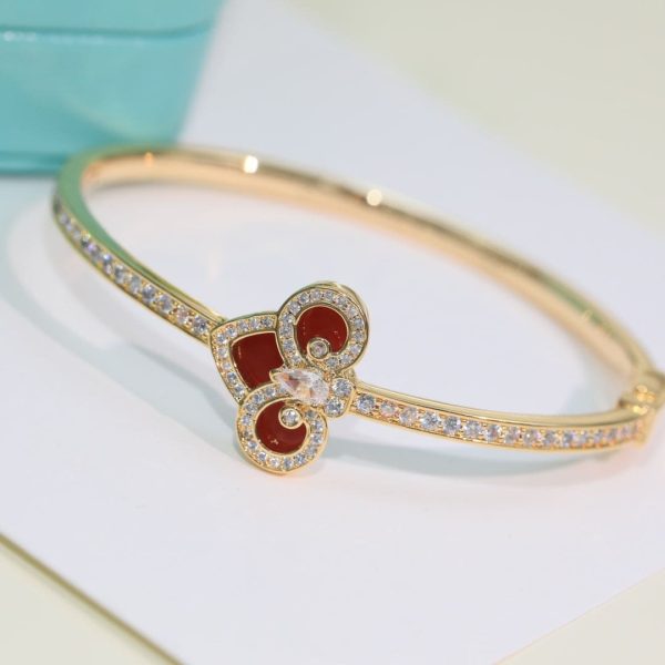 18K T Fleur De Lis Bracelet - 图片 8