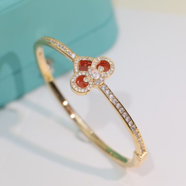 18K T Fleur De Lis Bracelet - 图片 3