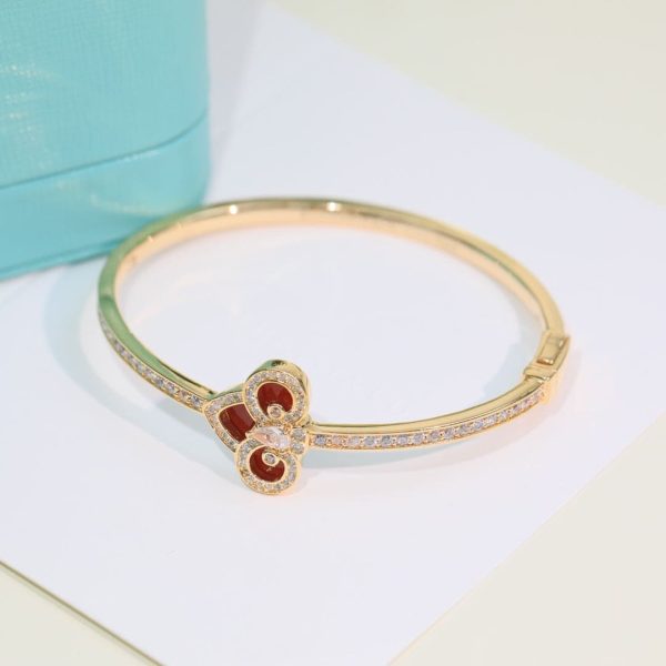 18K T Fleur De Lis Bracelet - 图片 4