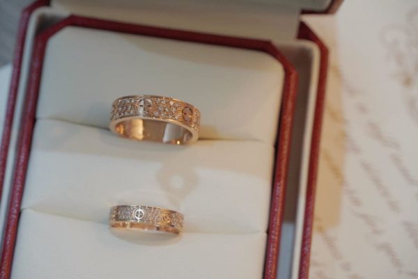 18K Love Diamond-Paved 6.5mm Ring - 图片 6