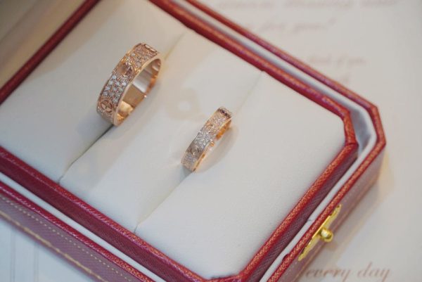 18K Love Diamond-Paved 6.5mm Ring - 图片 7