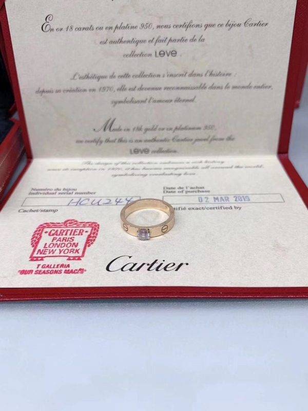 18K Love Solitaire Ring - 图片 9