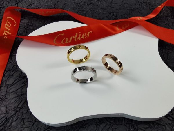 18K Love Wedding One Diamond Ring - 图片 7