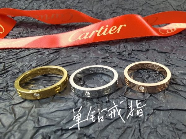 18K Love Wedding One Diamond Ring - 图片 4