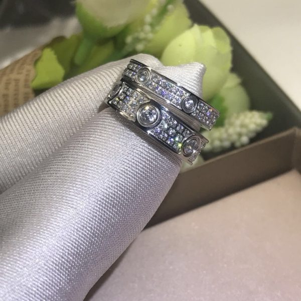 18K Love Diamond-Paved 6.5mm Ring - 图片 4