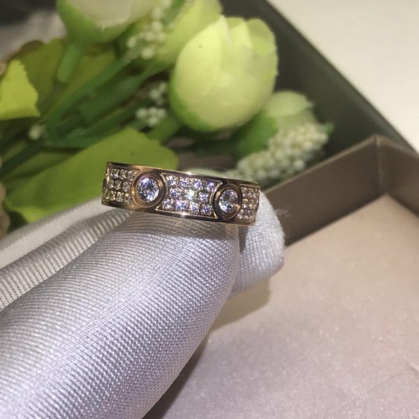 18K Love Diamond-Paved 6.5mm Ring - 图片 6
