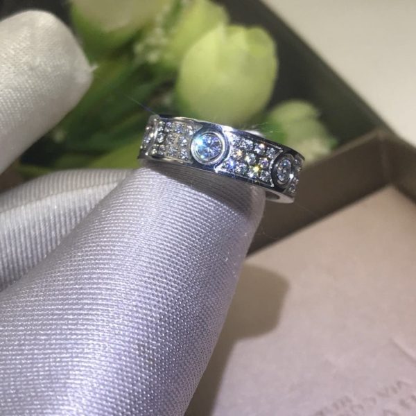 18K Love Diamond-Paved 6.5mm Ring - 图片 3