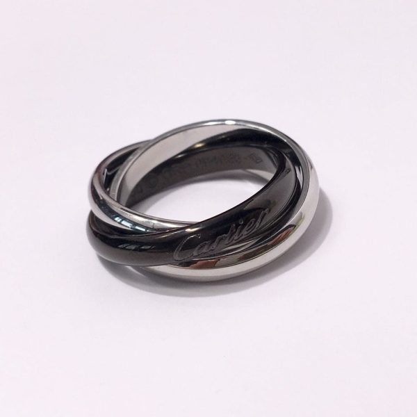 18K Trinity Classic Ceramics Ring - 图片 3