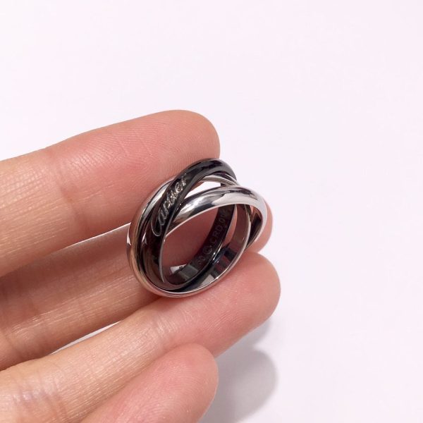 18K Trinity Classic Ceramics Ring - 图片 5