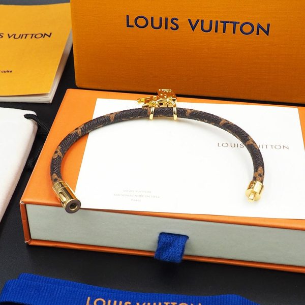 18K Louis NBA Hang It Leather Bracelet - 图片 5