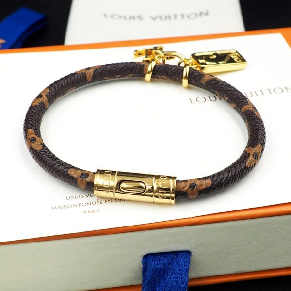 18K Louis NBA Hang It Leather Bracelet - 图片 7