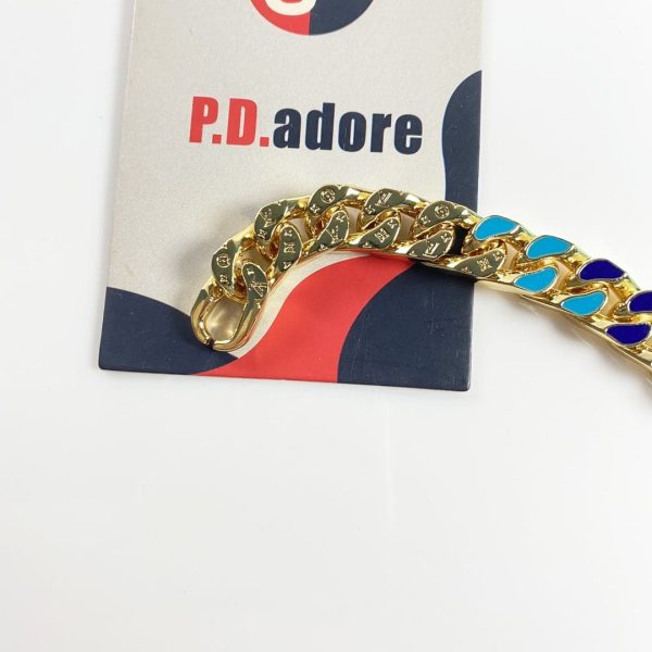 18K Louis NBA Chain Links Bracelet - 图片 6