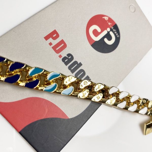 18K Louis NBA Chain Links Bracelet - 图片 7