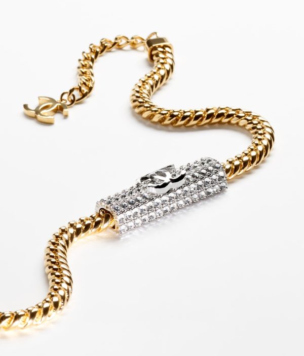 18K CC Diamonds Chain Necklace - Image 2