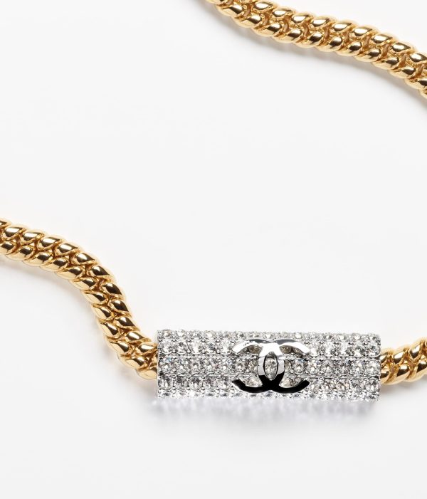 18K CC Diamonds Chain Necklace - Image 3