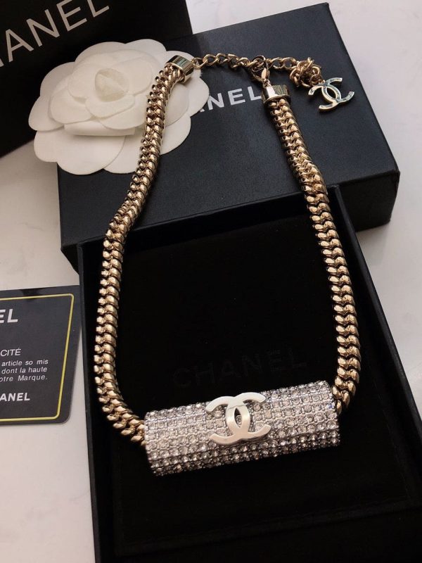 18K CC Diamonds Chain Necklace - Image 7