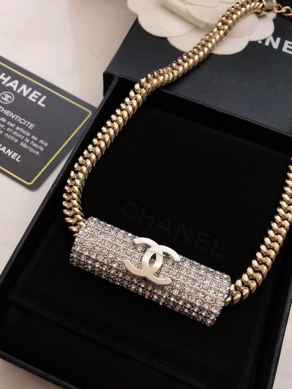 18K CC Diamonds Chain Necklace - Image 9