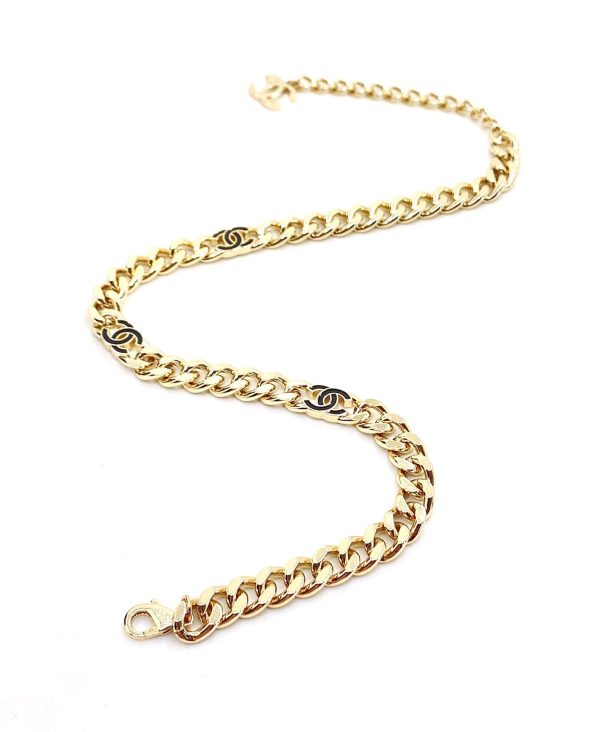 18K Black CC Chain Necklace - Image 6