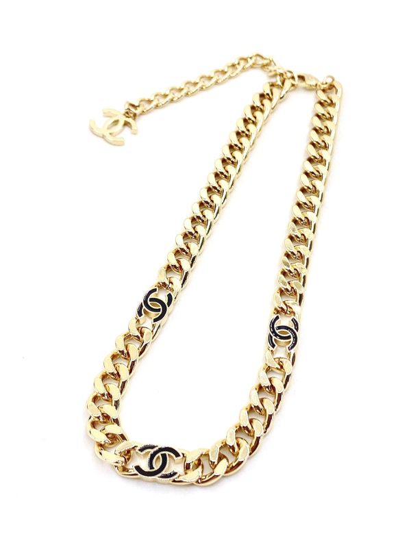 18K Black CC Chain Necklace - Image 7