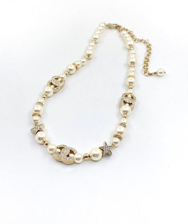 18K CC Pearl Diamonds Necklace - 图片 2