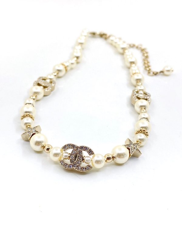 18K CC Pearl Diamonds Necklace - 图片 3