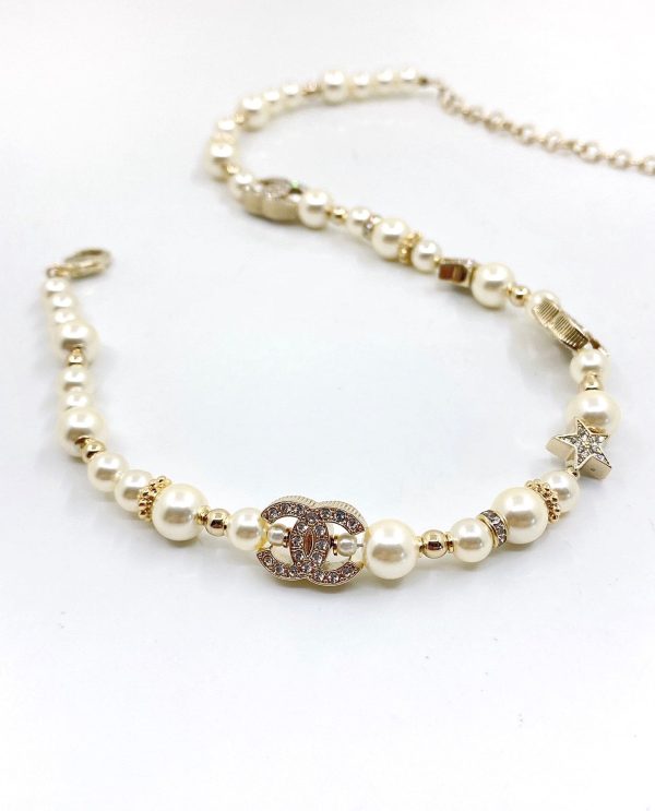 18K CC Pearl Diamonds Necklace - 图片 4