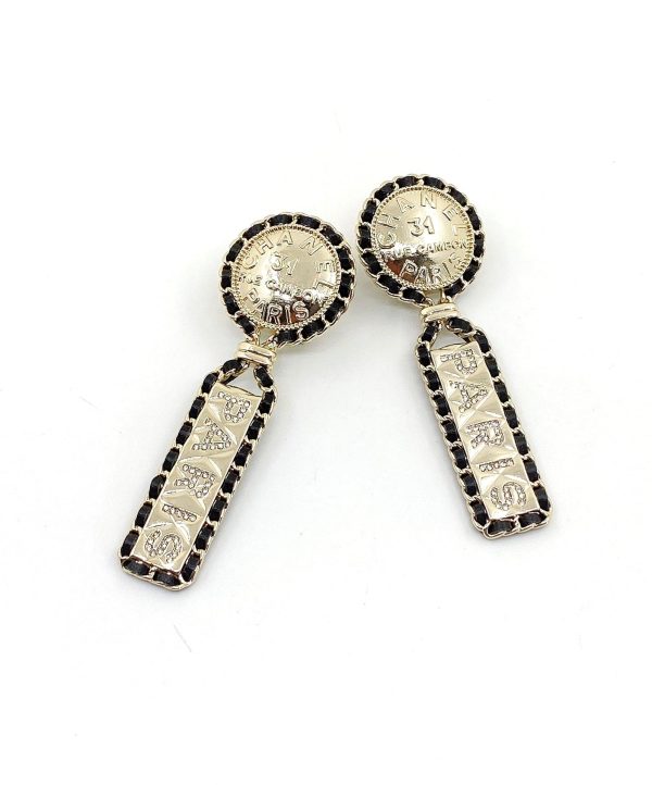 18K CC Leather Earrings - 图片 6