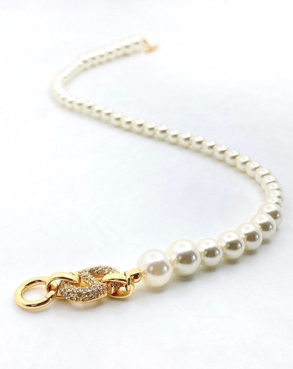 18K CD Pearl Necklace - 图片 2